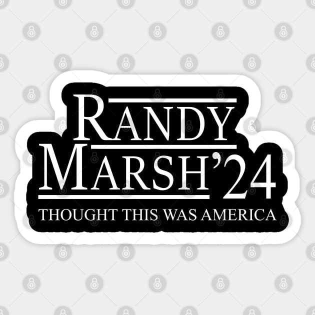 Randy Marsh 24 Sticker by theboonation8267